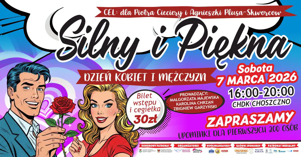 plakat wydarzenia Silny i Piękna - Dzień Kobiet i Mężczyzn